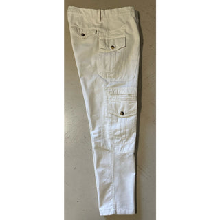 $1390 Brunello Cucinelli Men Cargo Pants Cream 36 US