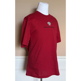Versace Medusa Embroidered Logo Red Cotton Jersey T-Shirt XL 1013302 Italy NWT