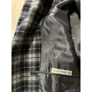 $8995 Kiton Cashmere Sport Coat Jacket Blazer Black/White 40S US/50S Eu