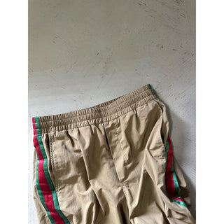 New $1700 Gucci Men Drawstring Track Pants beige/tan 46 Eu/30 US