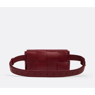 Bottega Veneta Leather Bordeaux Cassette Belt/Waist/Body Bag 668572 NWT $2200