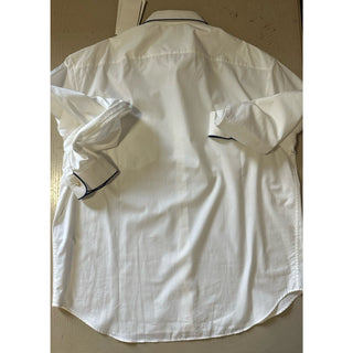 New $1200 Gucci Men’s Dress Shirt White 43/17 Italy