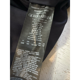 Giorgio Armani Men Wool Dress Pants Navy 42 US/58 Eu New $795