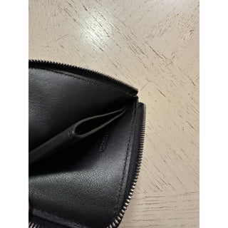 New $520 Bottega Veneta Mens Zip Wallet Black 580283 Italy