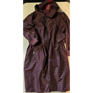 New $3290 Fendi Men’s Reversible Parka Coat Black/Red Size 40 US/50 Eu Italy