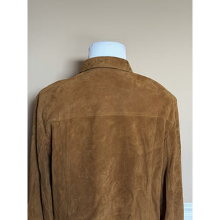 Versace Men’s Suede Leather Brown Jacket 46 US (56 Euro) IT 1019144 NWT $4300