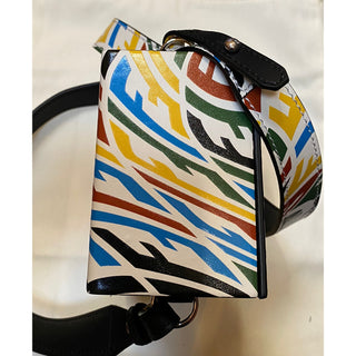 New Fendi Mini Logo FF Leather Crossbody Bag Shoulder Bag Multicolor