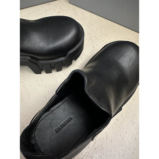 NIB $995 Balenciaga Women Bulldozer Calfskin Low-Cut Mini Booties Black 6/36 Eu