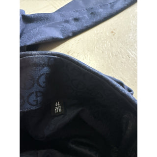 Giorgio Armani Men Logo Print Dress Shirt Navy Size 44/17.5 New $1195 Italy