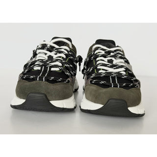 Versace Men's Greca Sneakers Gray/Green 10 US (43 Euro) IT 1021490 IT NIB