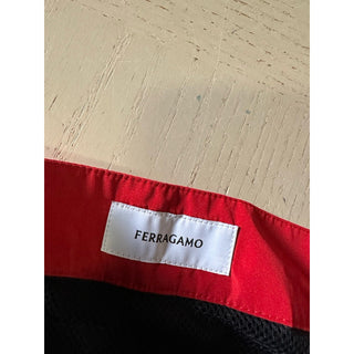 NWT $890 Ferragamo Men’s Swim Short Black/Red size 38 US/54 Eu Italy