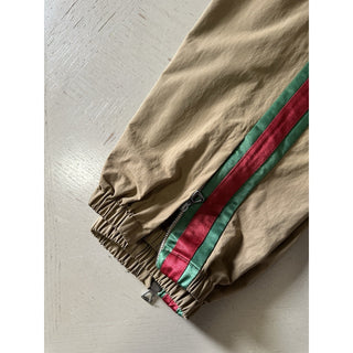 New $1700 Gucci Men Drawstring Track Pants beige/tan 46 Eu/30 US