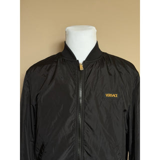 Versace Men's Reversible Blouson Jacket Black/Gold 42 US (52 Euro) 1012269 NWT