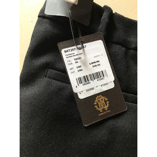 New $1095 Roberto Cavalli Women's Pants / Skirt Black 46 Eu (16 US ) Italy