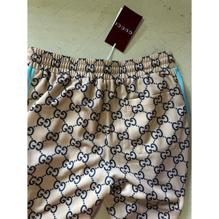 New $1800 Gucci Men’s GG Print Jogging Pants Beige Size XL