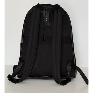 Versace Greca Embossed Leather Black Backpack Made in Italy 1020735NWT $1925