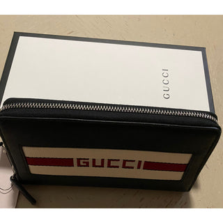 New $870 Gucci Large Wallet Gucci Monogram Black 408831 Italy
