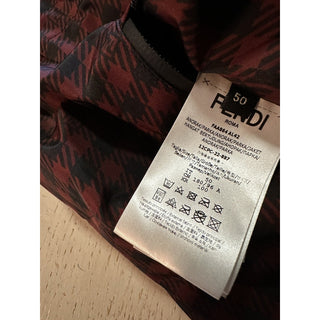 New $3290 Fendi Men’s Reversible Parka Coat Black/Red Size 40 US/50 Eu Italy