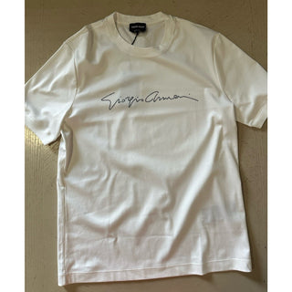 NWT Giorgio Armani Mens T Shirt White 56/XXL US Made In Italy