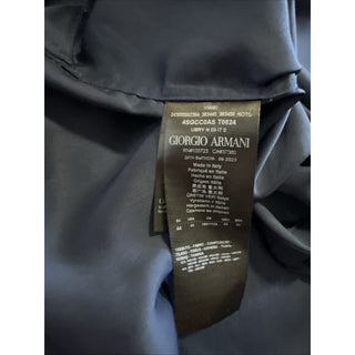 Giorgio Armani Men Dress Shirt Navy Size 44/17.5 New $1295 Italy
