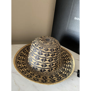 NWT Saint Laurent Maui Hat Beige/Black Size 59 ( XL ) Italy