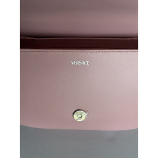 Versace La Greca Leather Light Pink Medium Shoulder Bag 1023417 Italy NWT $2775
