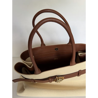 Versace Medusa Top Handle Large Tote Canvas/Leather Beige Bag 1022470 IT NWT
