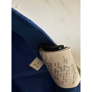 NWT Gucci Mens GG Logo Baseball Cap hat Royal Blue Size L