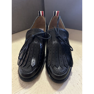 NIB $1190 Thom Browne Men Leather Tassel Loafers Black 7.5 US/40.5 EU Italy