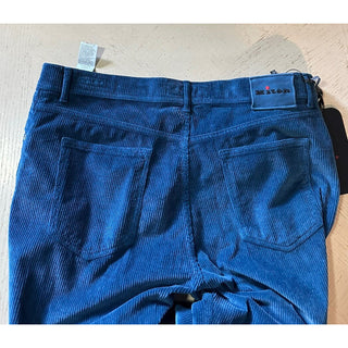 NWT $1495 Kiton Men’s Corduroy Cashmere Blend Pants Sky Blue 30 US/46 Eu Italy