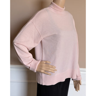 Burberry Moira Cashmere Turtleneck Sweater Soft Pink Medium 8091231 NWT $1250