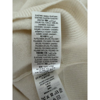 Burberry Moira 100% Cashmere Turtleneck Sweater Vanilla Small 8091228 NWT $1250