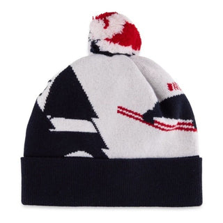 Thom Browne Pom-Pom Cashmere Beanie Hat Navy/Multi One Size Italy