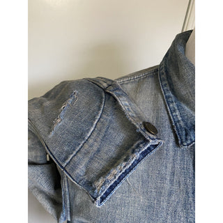 New $1650 Saint Laurent Men Fifties Denim Jacket Sun Dirty Blue L