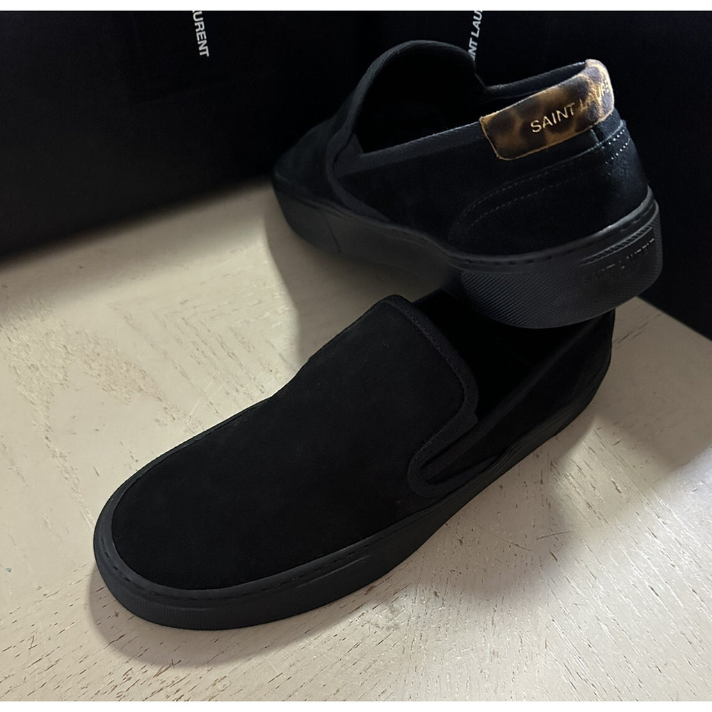 NIB Saint Laurent Men’s Suede Sneakers Shoes Black 8 US/41 Eu Italy