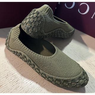 New Gucci GG Logo Sponge Sock Slip On Sneakers Green Size 42 Eu/9 US