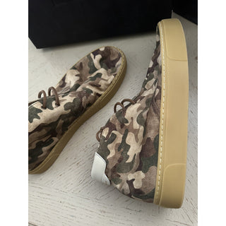 NIB Saint Laurent Men Canvas Camouflage Menphis Sneakers Green/Multi 10 US/43 E