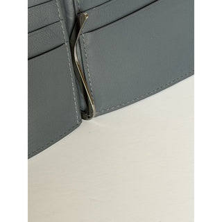 Bottega Intrecciato Veneta Leather Gray Wallet with Money Clip 592626 NWT $600
