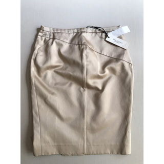 New $1245 Versace Collection Women’s Skirt Beige Size 4 US ( 40 Ita ) Italy