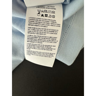 Versace Women's Silver Medusa Light Blue Jersey T-Shirt 4 (38 EU) AL 1016967 NWT