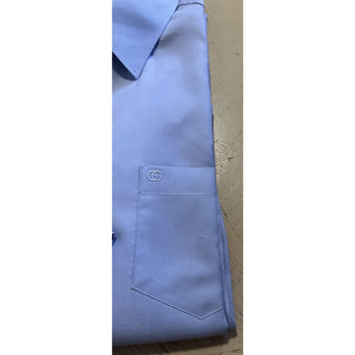 Gucci Men’s Boxy Dress Shirt Sky Blue 39/15.5 Italy 703396 NWT $850
