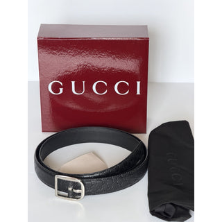 Gucci Men’s Microguccissima Soft Leather Belt Black 115/46 510309 Italy NWT