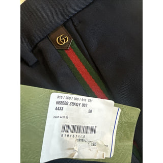 Gucci Men Dress Pants Navy 34 US/50 Eu New $1200