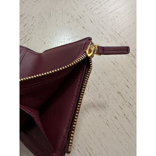 New $680 Bottega Veneta Women Wallet Burgundy 578752 Italy