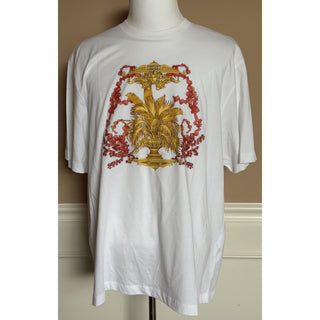 Versace Barocco Graphic T-Shirt White Men 6XL Portugal 1014427 NWT $600