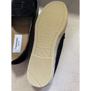 NIB Thom Browne Men Penny Espadrille Loafers Shoes Black 9 US/42 EU Spain