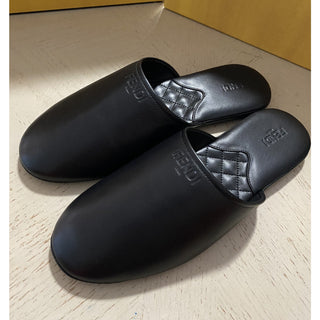 NIB Fendi Mens Leather Sandal Shoes Black 8 US/7 UK Italy