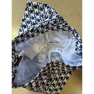 NWT $880 Gucci Drawstring Gucci Print Swim Short Blue/White size 52 Eu/36 US