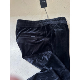 Saint Laurent Men Velvet Drawstring Jogging Sweatpants Pants Black L NWT $1190