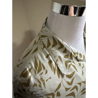 NWT $890 Saint Laurent Men Hawaii Shirt light beige/cream Size L